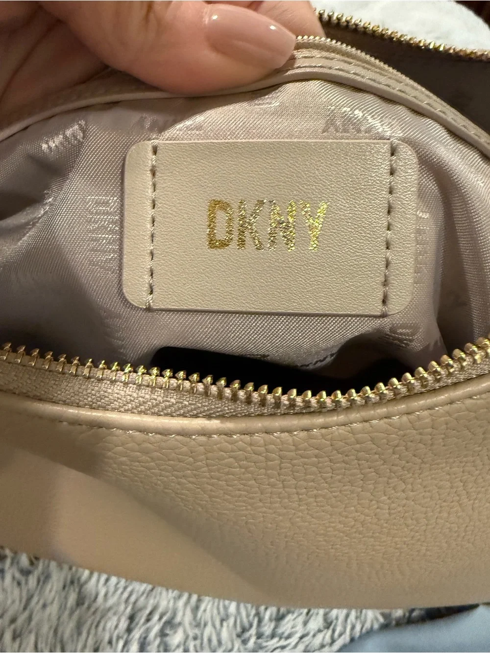 Dkny pebbled leather